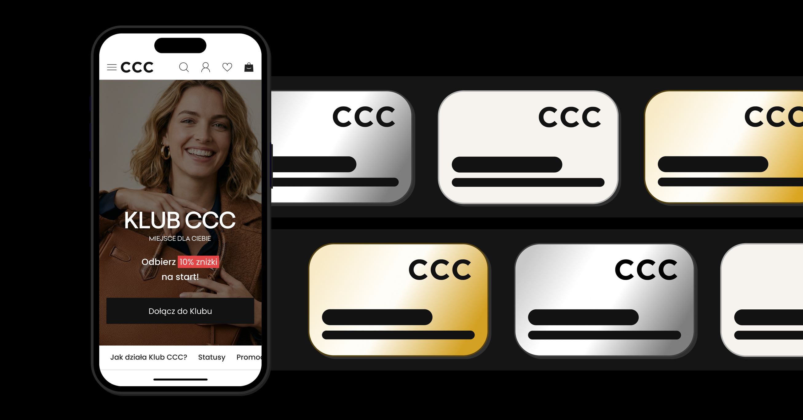 Phone mockup with CCC Club logo